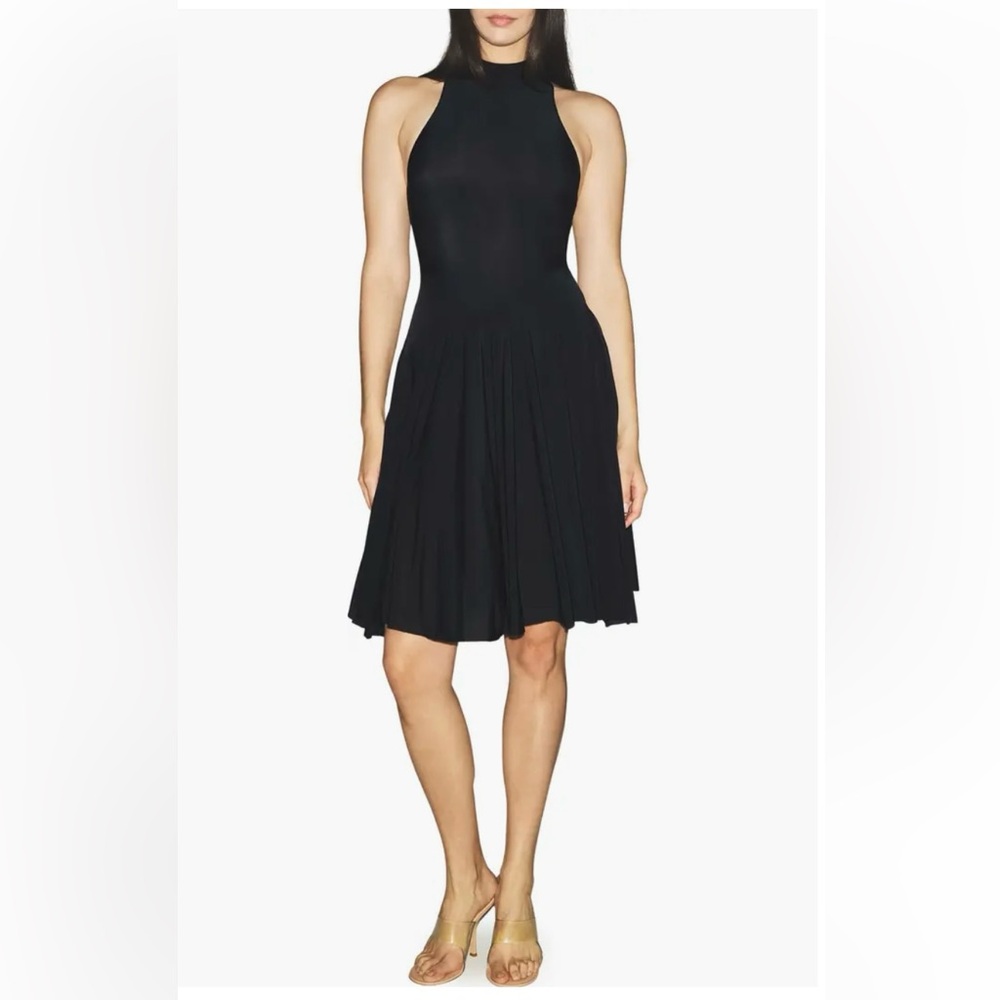 New Skims Milky Sheer High Neck Midi Dress